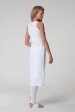 Kundalini Wear Платье с узким плечом белое 1009 3