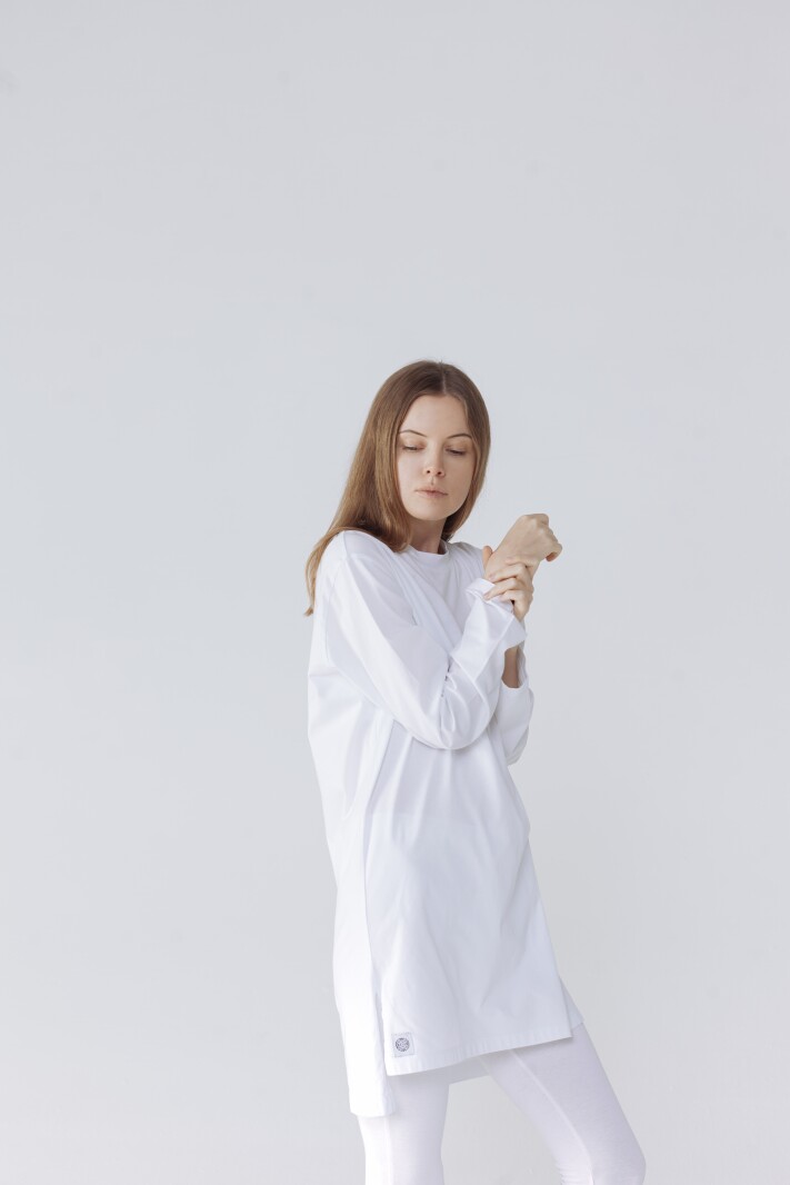 Футболка oversize с длинным рукавом
